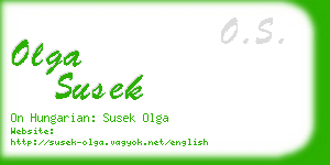 olga susek business card